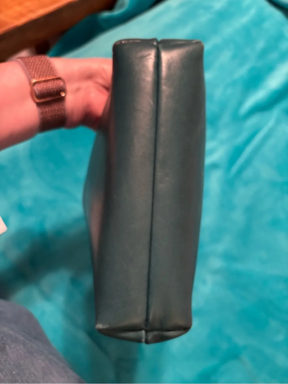 Portland Leather utility bag- Dark Teal